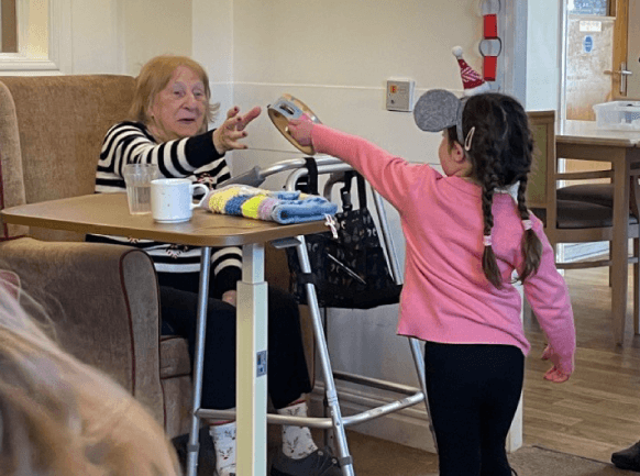 motivated and enthusiastic learners at a care home